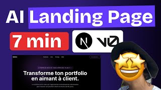 Build an AI-Powered Landing Page in 7 Minutes: Next.js + V0 + Magic UI + Cursor AI