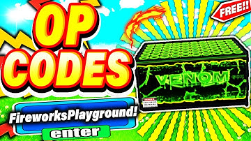 ALL NEW *SECRET CODES* IN ROBLOX FIREWORKS PLAYGROUND (new codes in roblox Fireworks Playground) NEW