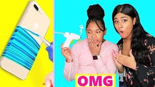 Trying cellphone hacks by 5-minute crafts with my little 11 year old
sister new video! smatrphone everybody is going to love. these are
incredible craf...