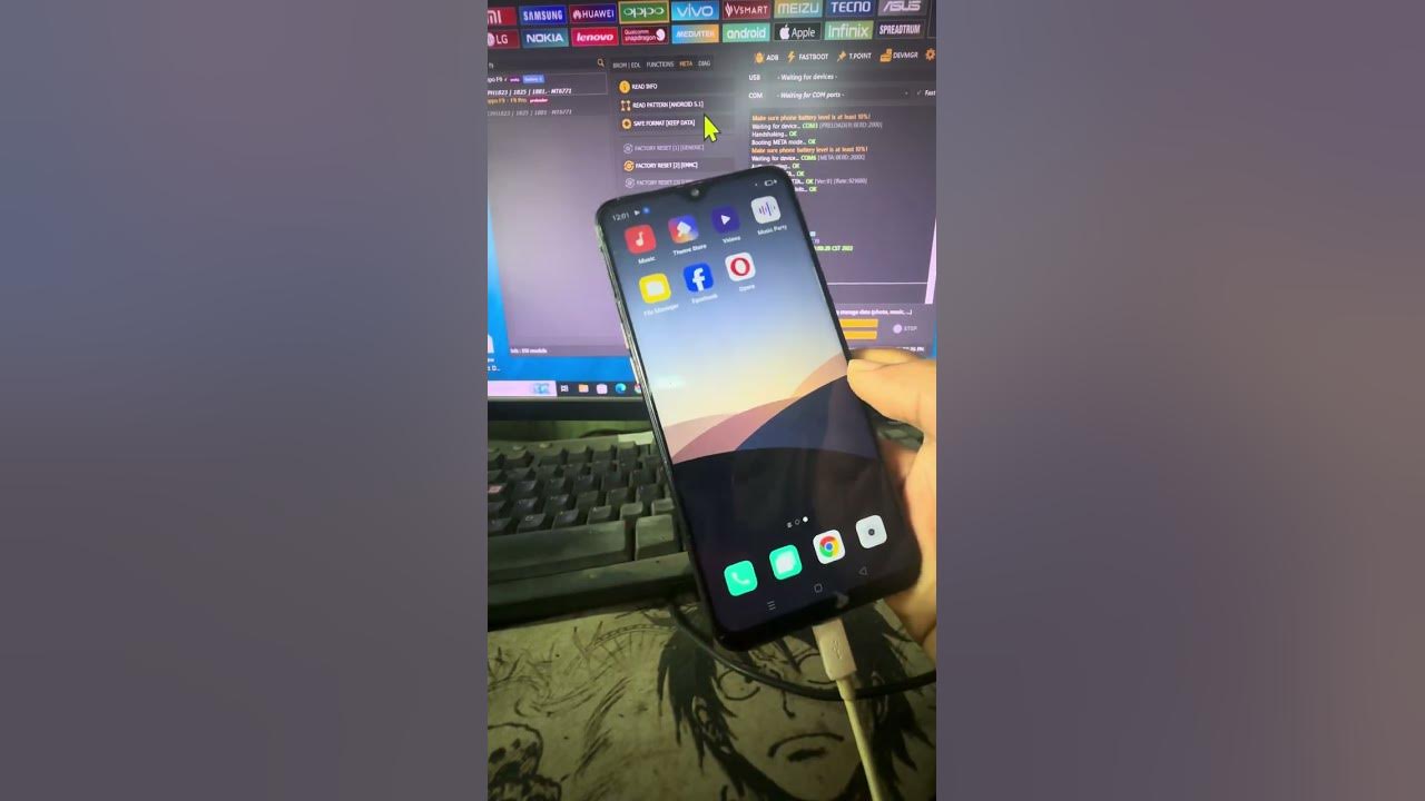 oppo F9 CPH1823 pattern Lock password unlock tool YouTube