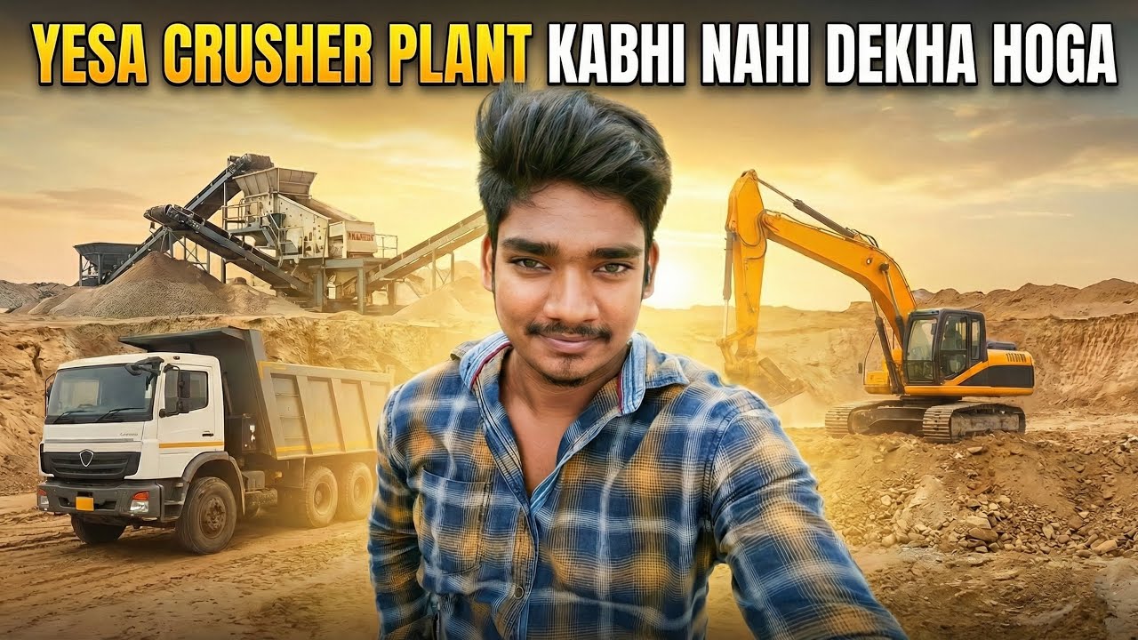 Truck, Excavator & Crusher Plant | Real Site Vlog