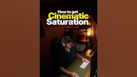 How to get Cinematic Saturation in Davinci Resolve 🎥 #colorgrading #davinciresolve #videoediting