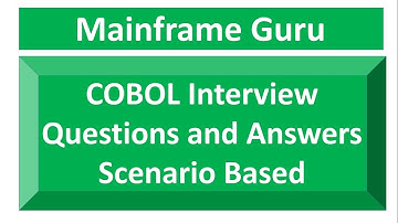 COBOL Interview Questions and Answers for experienced & Fresher | Scenario Based Questions