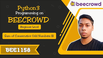 BEE 1158 - Sum of Consecutive Odd Numbers III Solution | Python3 Programming Beecrowd Day 77
