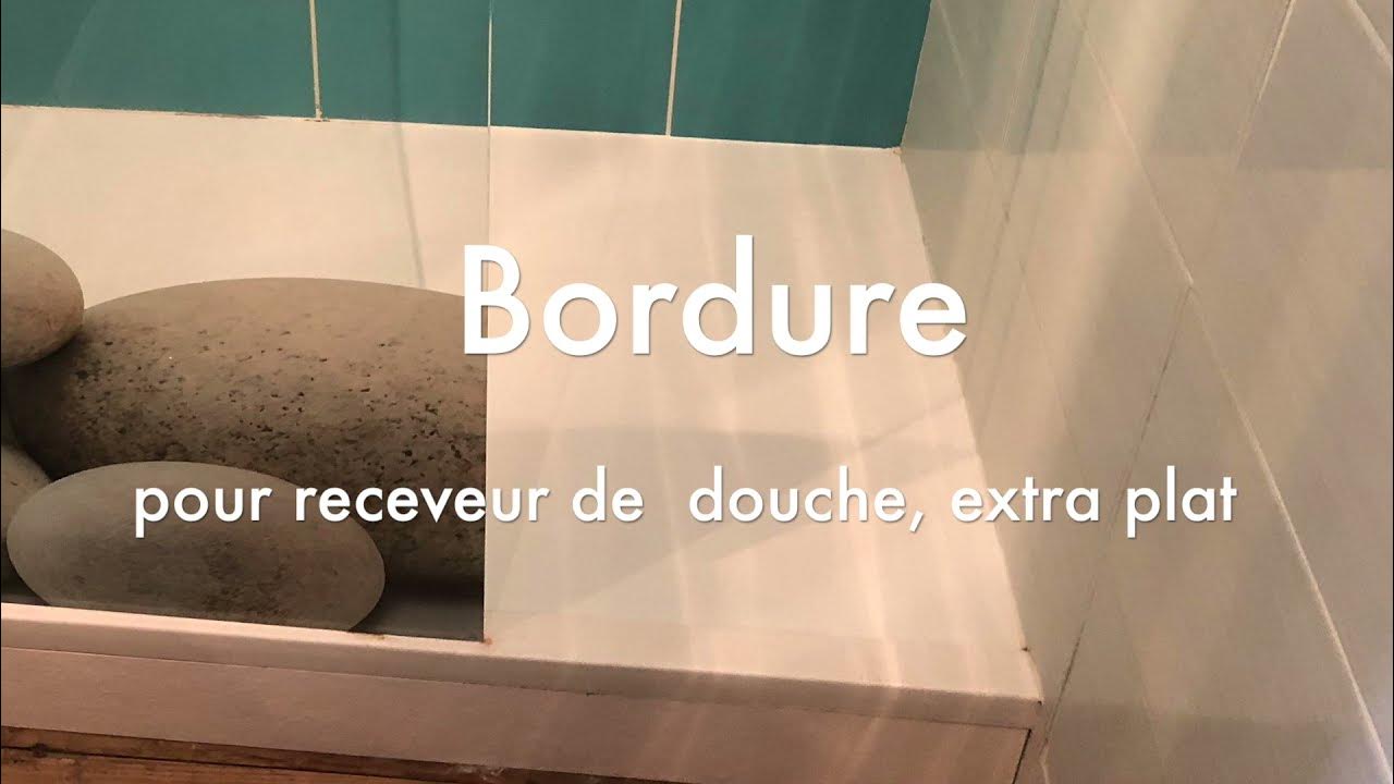 Bordure anti-débordement, pour receveur de douche extra-plat, dit