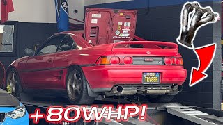 New 2GR V6 MR2 Exhaust made HUGE GAINS! (Header and Y Pipe Swap)