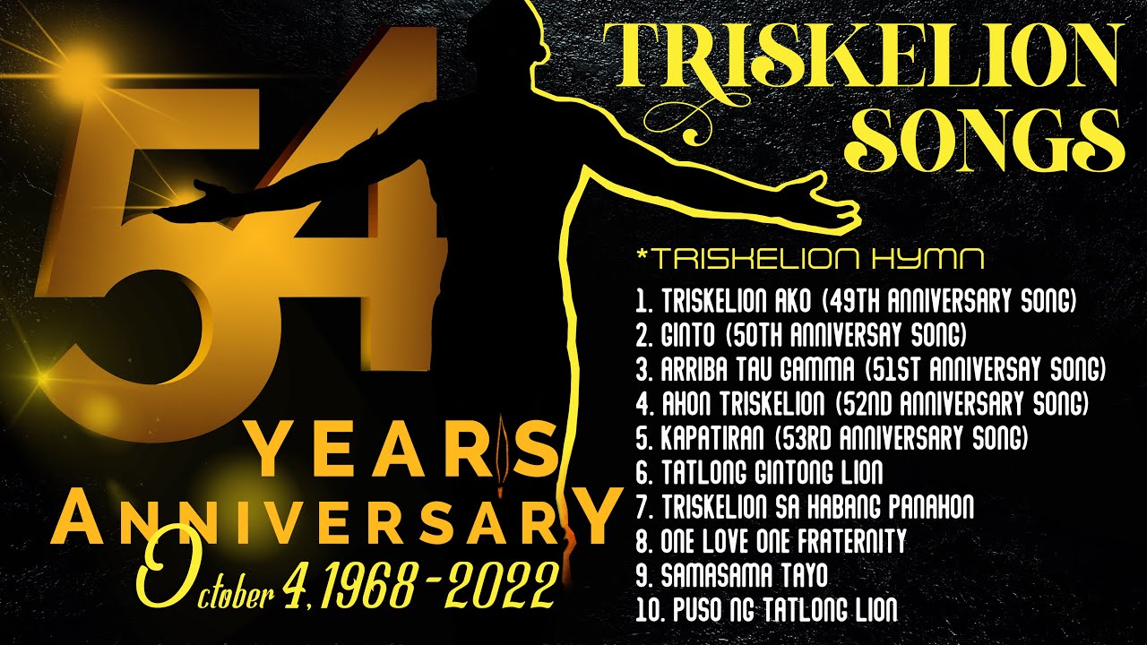 TRISKELION SONGS  HAPPY 54TH YEARS ANNIVERSARY TAU GAMMA PHI