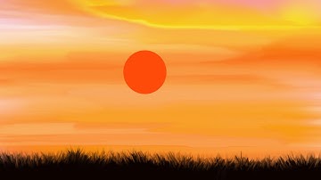Simple and easy landscape scenery tutorial - autodesk sketchbook || Sketchbook scenery drawing easy