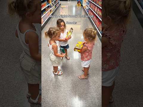 It S Movie Night Let S See If The Girls Can All Agree On What To Get Snackchallenge Triplets