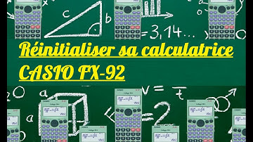 Réinitialiser calculatrice casio fx-92