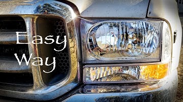 1999 2004 Ford SuperDuty Headlight Replacement Easy Way  F250 F350
