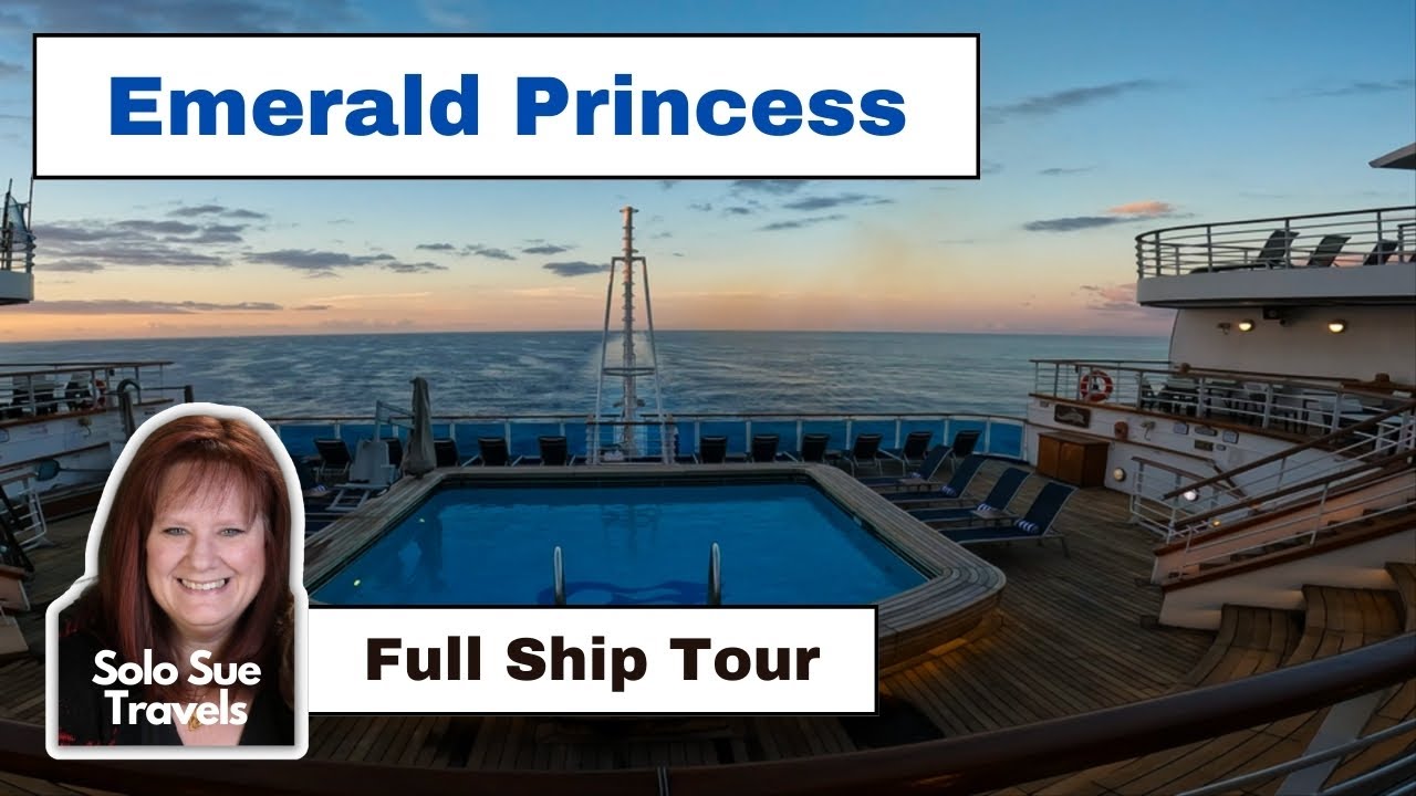 Emerald Princess Full Ship Tour | No Talking  | Solo Travel Vlog