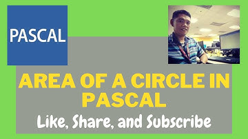 Area of a Circle in Pascal