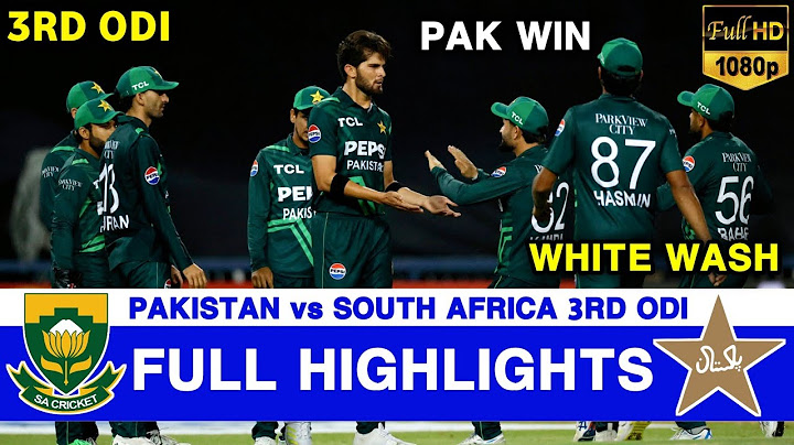 Pakistan vs South Africa 3rd ODI Match Full Highlights 2024 | PAK vs SA 3rd ODI Highlights 2024