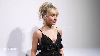 Sabrina Carpenter at the Elie Saab fashion show during the Paris Fashion Week Jan 25 2023