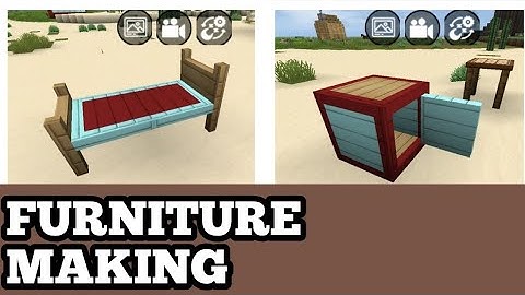 Simple Furniture making in MINI block Craft 3D