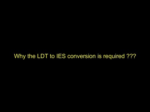How to convert LDT file to IES format