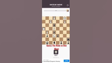 Guess The Mate in One Move Puzzle 3 #chess #chesspuzzle #checkmate #chesstactics