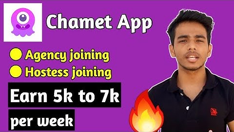 How to earn money from Chamet app|How to get hosting in chamet|How to join agency in chamet.
