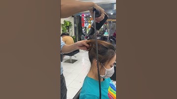 Uốn tóc thưa mỏng ít và cách gấp tóc #uốntóc #trending #uon #trending #youtubeshorts #tocdep #hair