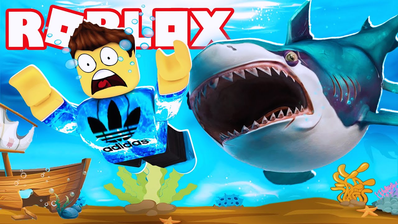 shark attack in roblox roblox shark bite. survive a shark attack in roblox ...