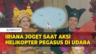 Di Samping Jokowi, Iriana Asyik Joget saat Aksi Helikopter TNI AU Goyang Gemu Fa Mi Re