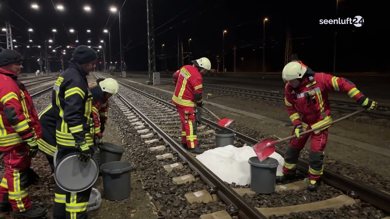 NewsSpot: Gefahrguteinsatz am Bahnhof in Ruhland