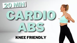 🔥20 Min STANDING ABS CARDIO for Ab Lines, Small Waist & Flat Belly🔥KNEE FRIENDLY🔥NO JUMPING🔥