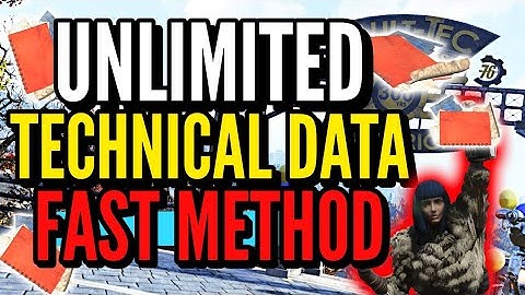 Fallout 76 Unlimited Technical Data! Fast Method, Reset Items, Not A Glitch / Exploit!