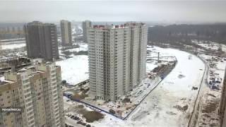 Аэросъемка ЖК «Шуваловский дуэт» от 2 апреля 2018 года
