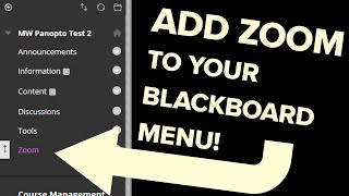 Setting Up Tool Links in Blackboard
