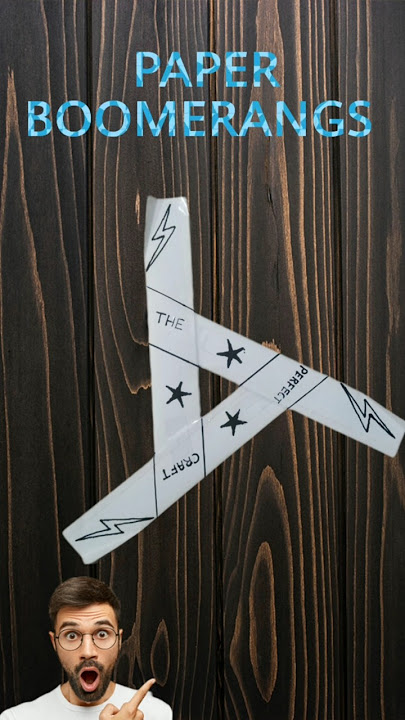 Boomerang kaise banaen #shorts #papercraft #boomerang
