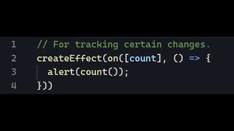 useEffect Hook In SolidJS (Coming From React)