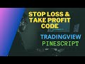 Create Stop Loss and Take profit for your Backtest in Tradingview Pinescript