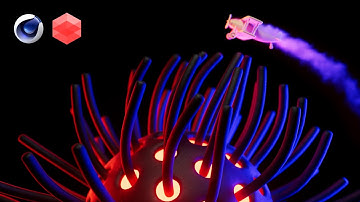 An Epic Animation of an Airplane on the Mysterious Planet | Cinema 4D & Redshift Tutorial