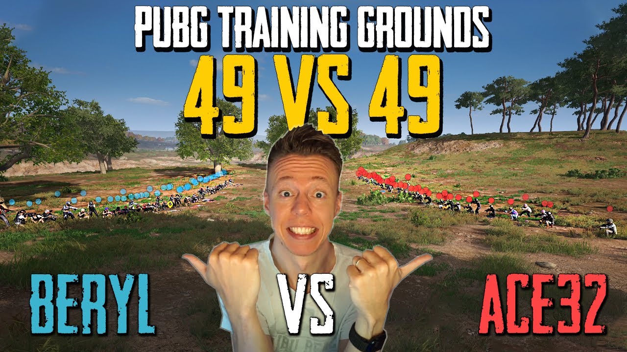 49 vs 49 ACE VS BERYL TEST in PUBG Training Grounds and cool tips&tricks – Learn something new!