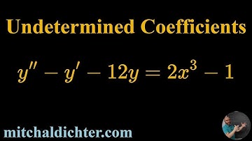 Undetermined Coefficients Example 1