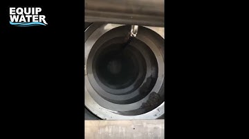 Internally fed DRUM SCREEN in operation | EQUIPWATER
