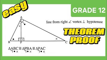 Similarity, line from right angle vertex perpendicular to hypotenuse | Euclidean Geometry grade 12
