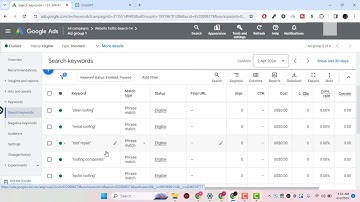 Change Keyword Match type in Google Ads Campaign