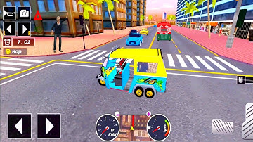 Tuk Tuk auto rickshaw driver game - 3D auto rickshaw driving game - Android iOS Gameplay #31