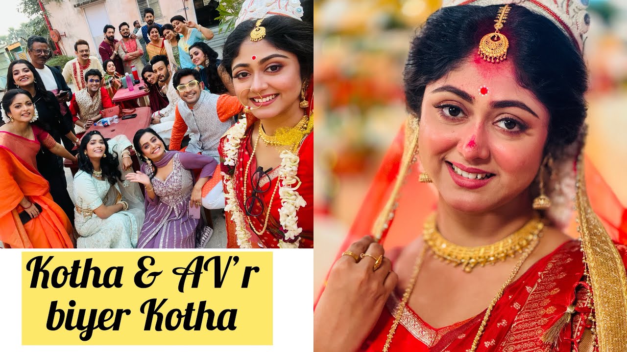 Kothar Biyer kotha 💕 #susmitadey #making #bts #acting #kotha