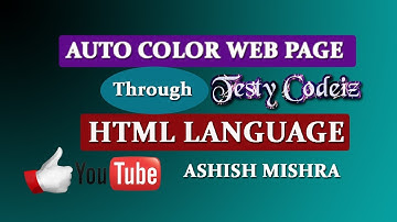 HTML color app development By Ashish Mishra from Testy Codeiz