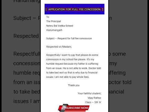 Write Application For