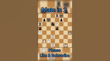 || Mate in 2|| #shorts #chess  #checkmate #learnchess  #tactics   #chessforbeginners #chesstricks