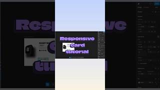 responsive  card tutorial  #uiux #uidesignlearning