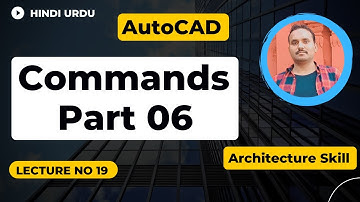 AutoCAD commands Text, Single Text, Multiple Text,  Hatch, Ellipse & Block lecture no 19 Hindi Urdu