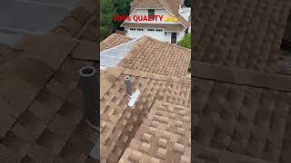 100% Calidad Asphalt Roof 💪💪 #construction #roofconstruction #roofingmaterial #esfuerzo #goodjob
