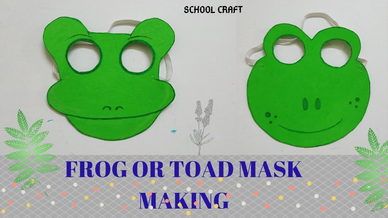 Frog mask | Toad mask | Craft |