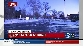 VIDEO: Black ice concerns persist in Simsbury
